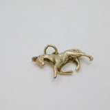 Sterling Silver Trotting Horse Charm Pendant Vintage c1970s