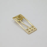 Sterling Silver Rennie Mackintosh Style Floral Charm Pendant Modern c1990s