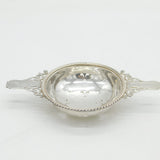 Art Deco Sterling Silver Floral Tea Strainer Antique 1936 Birmingham