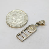 Sterling Silver Rennie Mackintosh Charm Pendant Vintage c1970s