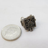 Sterling Silver Nuvo Coins in the Cash Register Charm Pendant Vintage c1970