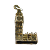 Sterling Silver Big Ben Charm Pendant Vintage c1970