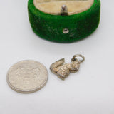 Sterling Silver Squirrel Charm Pendant Vintage c1970