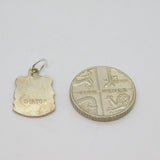 Sterling Silver Lossiemouth Enamel Shield Travel Souvenir Charm Vintage c1970s