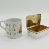 George IV Sterling Silver Table Snuff Box Antique 1821 London