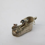 Sterling Silver Mice in the Boot Charm Pendant Vintage c1970