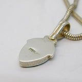 Mexican Sterling Silver, Turquoise & Opal Pendant Necklace Vintage c1980s