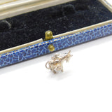 Sterling Silver Donkey with Baskets Charm Pendant Vintage c1970