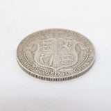 King Edward VII .925 Silver Half Crown Coin Antique 1910 Fine Condition
