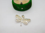 Sterling Silver Butterfly Drop Charm Pendant Vintage c1970