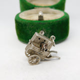 Sterling Silver Circus Travelling Salesman Charm Pendant Vintage c1970