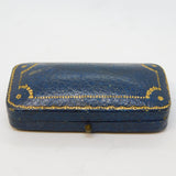 Art Deco Tooled Leather Jewellery Brooch Box 'Hill Bros, Stroud' Antique c1920s