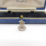 Sterling Silver Ringing Bell Charm Pendant Vintage c1970