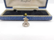 Sterling Silver Ringing Bell Charm Pendant Vintage c1970