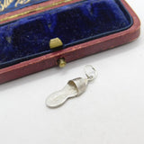 Sterling Silver Floral Flip-Flop Charm Pendant Vintage c1970