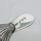 George III Sterling Silver Shell Bowl Tea Caddy Spoon Antique 1788 London