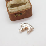Sterling Silver Horse Head Charm Pendant Vintage c1970