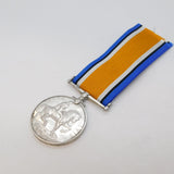 WW1 Silver British Army War Medal A.E Burton, Ord. RN Antique c1918