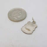 Sterling Silver Enamel Cambridge Charm Pendant Vintage c1970s