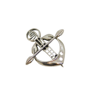Sterling Silver Rennie Mackintosh Style Floral Brooch Pin Modern c1990