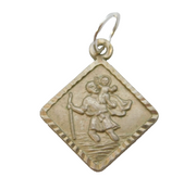 Sterling Silver St Christopher Travel Charm Pendant Vintage c1970s
