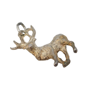 Sterling Silver Stag Deer Charm Pendant Vintage c1970