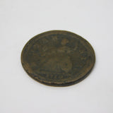 George II Copper Young Head Halfpenny Coin Antique 1729 Worn Condition