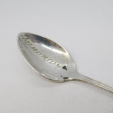 Sterling Silver & Enamel Edmonton Canada Souvenir Spoon Vintage c1960