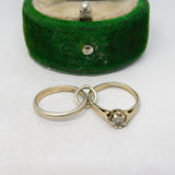 Sterling Silver Wedding & Engagement Ring Charm Pendant Vintage c1970