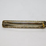 Sterling Silver Morpho Butterfly Wing Bar Brooch Antique c1920 Art Deco