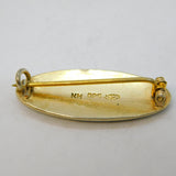 K. Hestenes Norwegian Sterling Silver Enamel Reindeer Sled Brooch Vintage