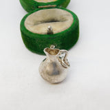 Sterling Silver Wine Jug Charm Pendant Vintage c1970