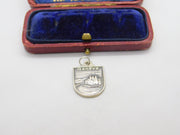Sterling Silver and Coloured Enamel Travel Shield Geneva Charm Vintage c1970
