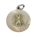 Georg Jensen Sterling Silver St Christopher Travel Pendant Vintage c1970