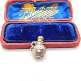 Sterling Silver Jersey Can Drinking Flask Charm Pendant Vintage c1970