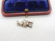 Sterling Silver Mysterious Figure Eating Figurine Charm Pendant Vintage c1970