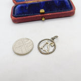 Sterling Silver 21st Birthday Cut Out Medallion Charm Pendant Vintage c1970