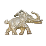 Sterling Silver Lucky Elephant Charm Pendant Vintage c1970
