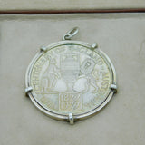 Boxed Sterling Silver The Ashes Centenary Medallion Vintage 1977