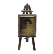 Victorian Sterling Silver Dolls House Portrait Easel Antique 1901 Birmingham