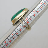 Sterling Silver Turquoise Adjustable Statement Ring Vintage c1970 Size N