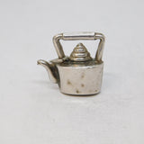 Sterling Silver Teapot Charm Pendant Vintage c1970