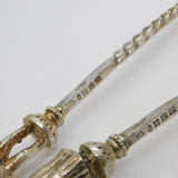 Victorian Silver Plated Pair of Pickwick Papers Character Ladles Antique