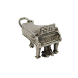 Sterling Silver Grand Piano Charm Pendant Vintage c1970