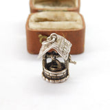Sterling Silver Wishing Well Lucky Charm Pendant Vintage c1970