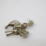 Sterling Silver Royal Horse Charm Pendant Vintage c1970