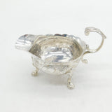 George II Sterling Silver Swan Pattern Sauce Boat Antique 1743 London