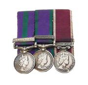 Elizabeth II Miniature Dress Medal Group Northern Ireland, Malaya Etc Vintage