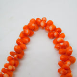 9ct Gold Clasp Graduated Red Coral Necklace Antique c1920 Art Deco