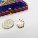 Sterling Silver and Enamel Tay Road Bridge Shield Charm Pendant Vintage c1970
